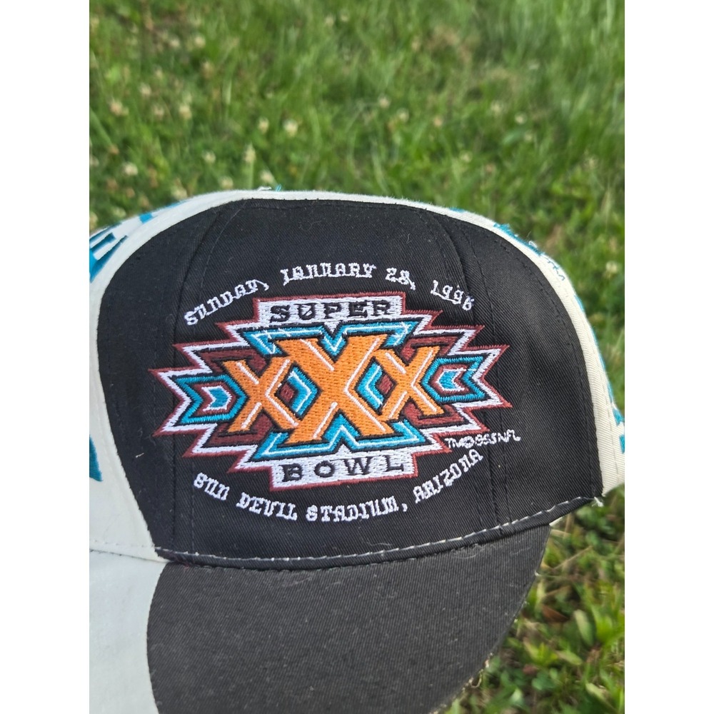 Vintage Super Bowl XXX 1996 Eastport The Swirl Snapback Hat 90's NFL New Tags